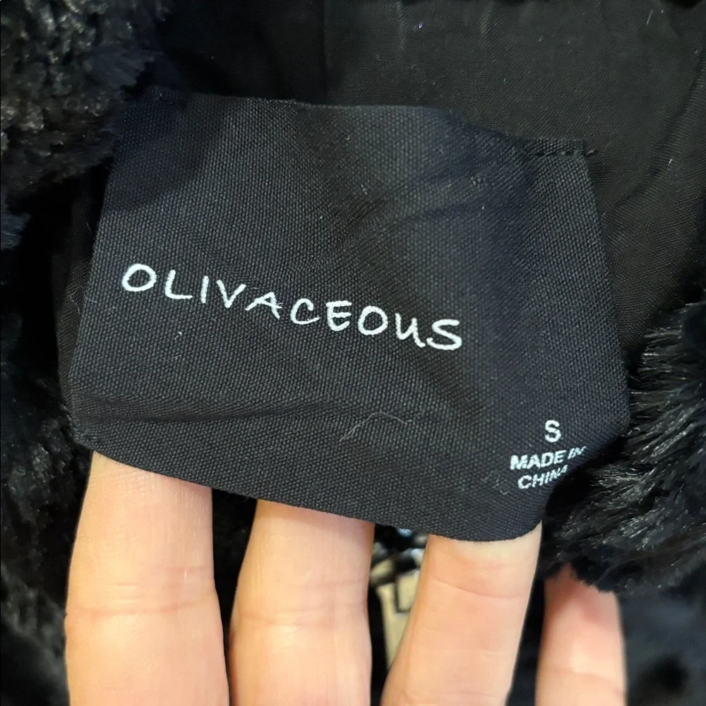 Olivaceous Black Teddy Jacket